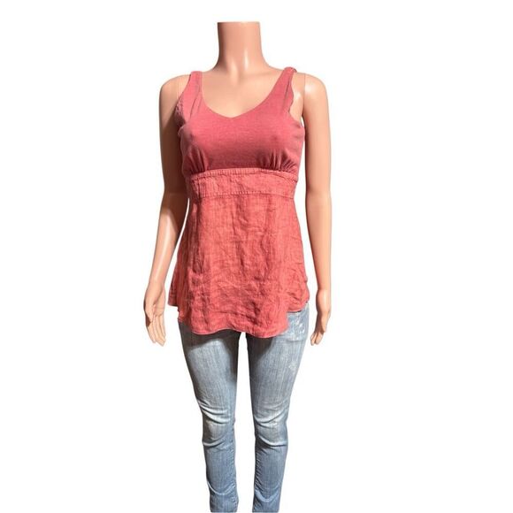 Pulp V-neck peplum Sleeveless tight back blouse S - Picture 2 of 6